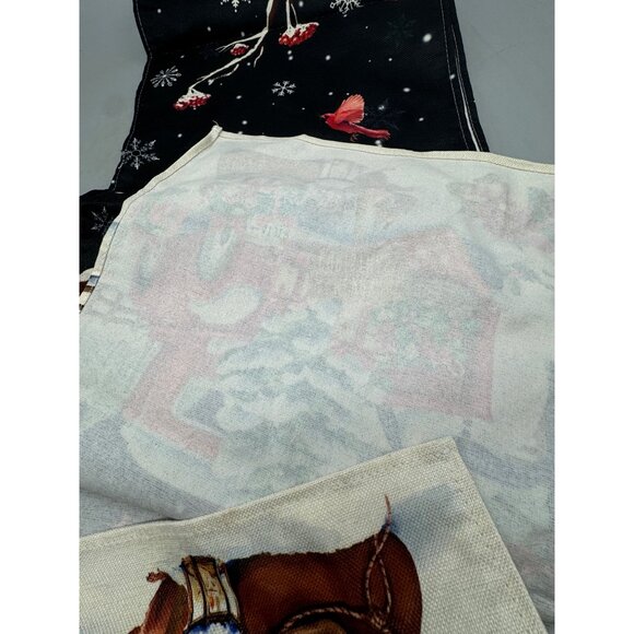 Sambosk Christmas Tree Truck Table Runner Snowman Farmhouse Table Runners READ - Picture 6 of 6